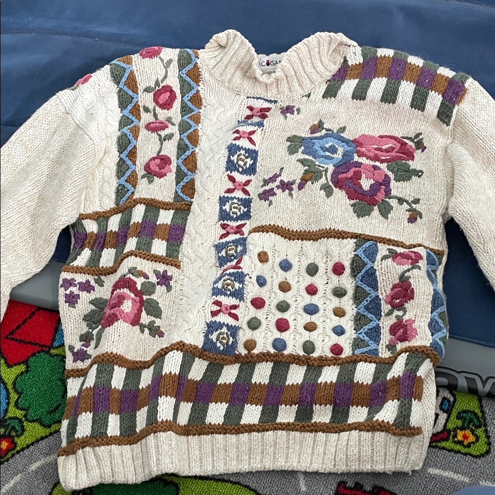 Vintage Pre Owned IC Isaac’s Embroidered Sweater